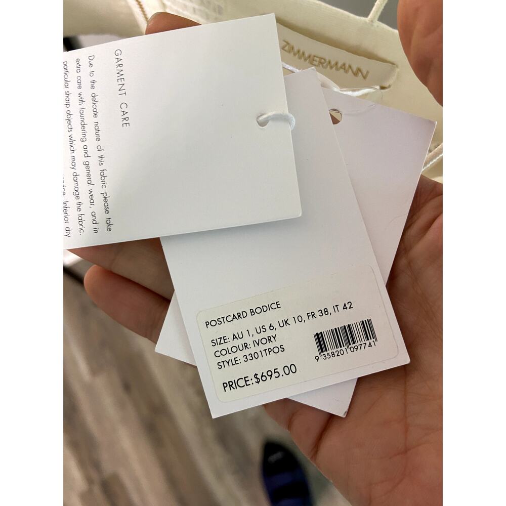 Zimmermann Postcard Bodice Top size US 6 - Picture 5 of 10